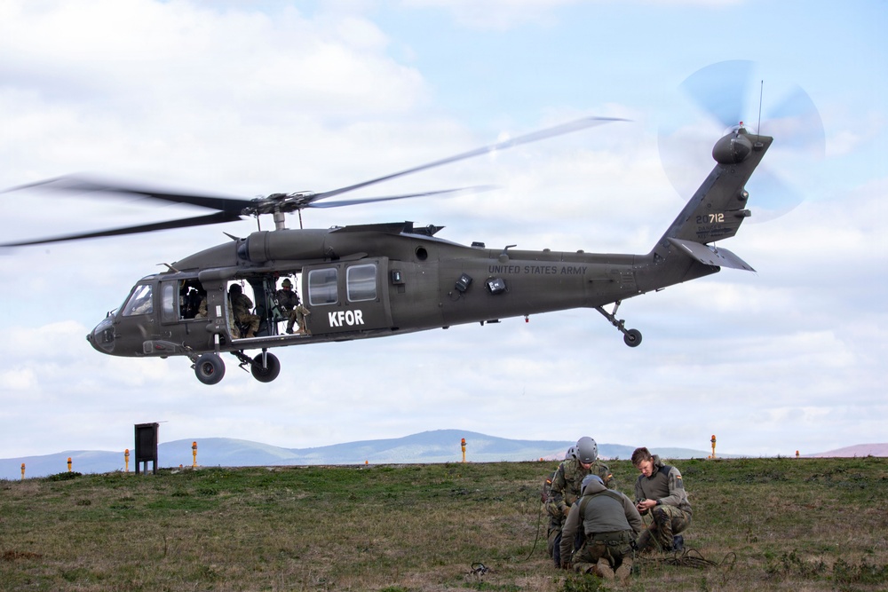 Building Bonds in the Sky: U.S. and German Soldiers Conduct Joint Rappelling Training