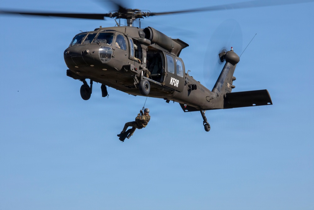 Building Bonds in the Sky: U.S. and German Soldiers Conduct Joint Rappelling Training