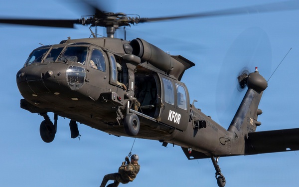 Building Bonds in the Sky: U.S. and German Soldiers Conduct Joint Rappelling Training