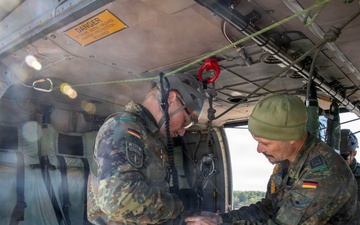 Building Bonds in the Sky: U.S. and German Soldiers Conduct Joint Rappelling Training