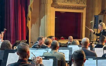 LTJG Demi Conducts Holiday Show at Teatro Garibaldi in Santa Maria Capua Vetere, Italy