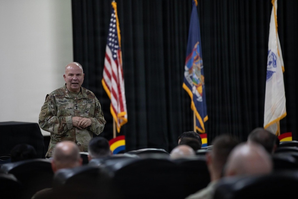 New York Army National Guard leaders visit deployed troops