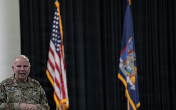 New York Army National Guard leaders visit deployed troops