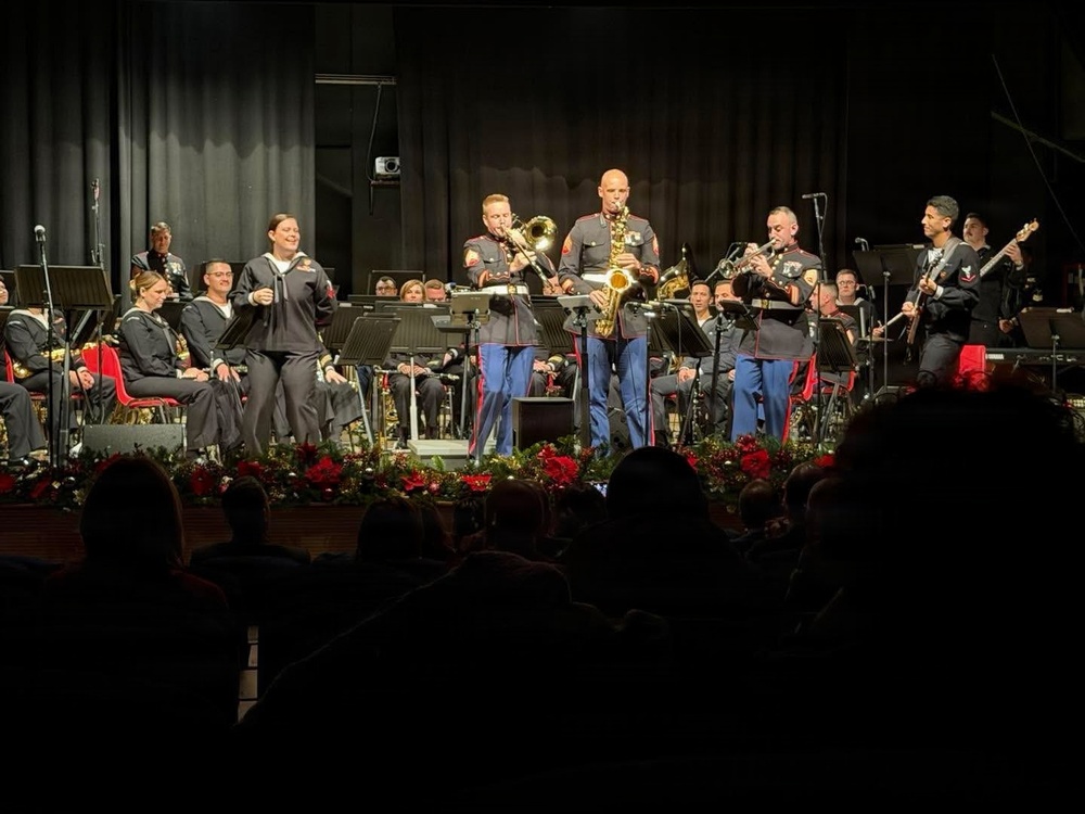 NAVEUR NAVAF's Popular Music Group 'Flagship' is featured at a Holiday Show at the Teatro Garibaldi in Santa Maria Capua Vetere, Italy