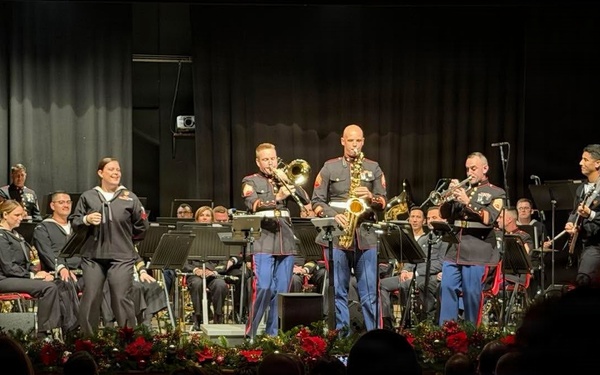 NAVEUR NAVAF's Popular Music Group 'Flagship' is featured at a Holiday Show at the Teatro Garibaldi in Santa Maria Capua Vetere, Italy