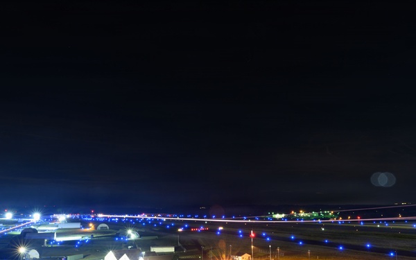 480th Fighter Squadron F-16s display operational capabilities at night