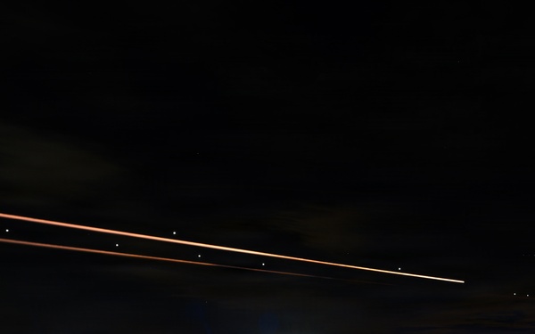 480th Fighter Squadron F-16s display operational capabilities at night