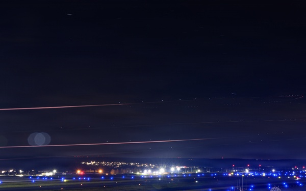 480th Fighter Squadron F-16s display operational capabilities at night