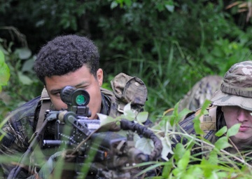 1-145th Armored Regiment cavalry scouts conduct reconnaissance during modernization training