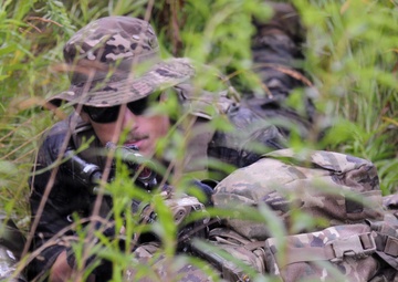 1-145th Armored Regiment cavalry scouts conduct reconnaissance during modernization training