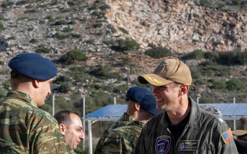 NATO Missile Firing Installation Cretan Band Performs Christmas Carols on NSA Souda Bay