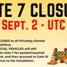 GATE 7 CLOSURE
