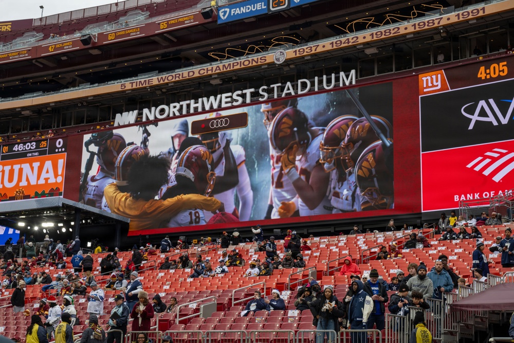 1st HS conducts flyover for Washington Commanders vs. Dallas Cowboys game