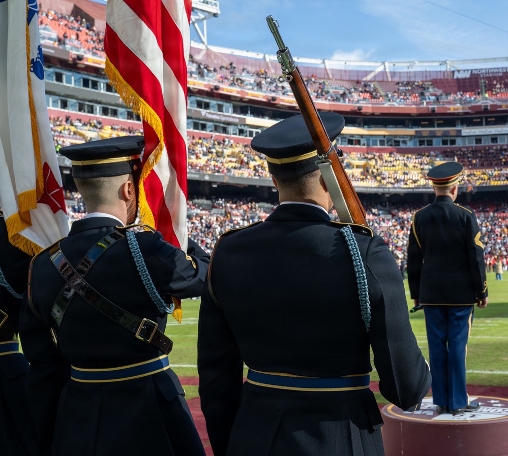 1st HS conducts flyover for Washington Commanders vs. Dallas Cowboys game