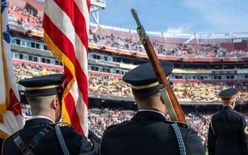 1st HS conducts flyover for Washington Commanders vs. Dallas Cowboys game