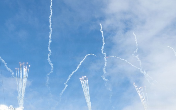 1st HS conducts flyover for Washington Commanders vs. Dallas Cowboys game