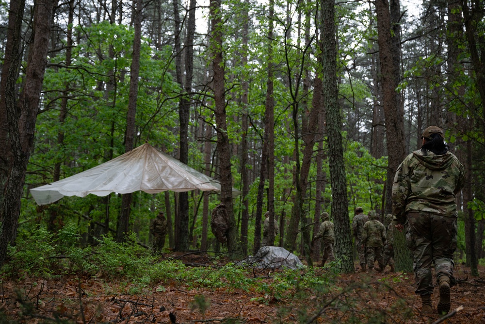 SERE, shelter fabrication and land navigation