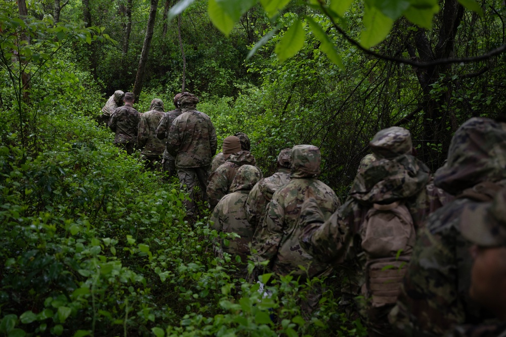 SERE, shelter fabrication and land navigation