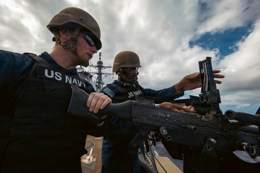 USS Winston S. Churchill (DDG 81) Crew-Served Weapons Live-Fire