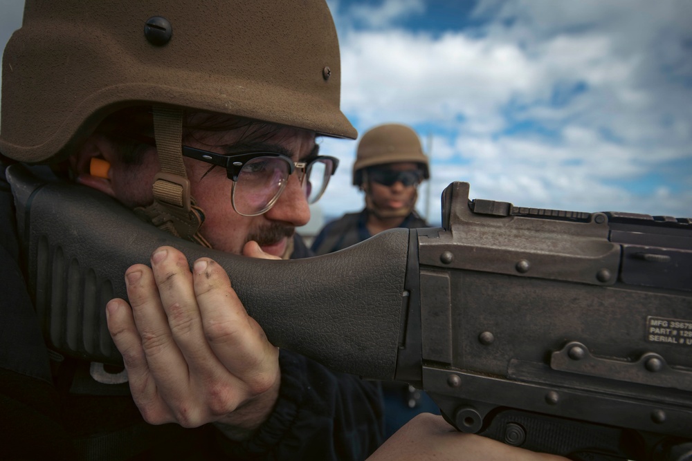 USS Winston S. Churchill (DDG 81) Crew Served Weapons Live-Fire