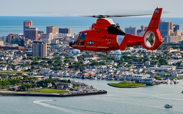 Coast Guard Air Station Atlantic City conducts patrol over New Jersey