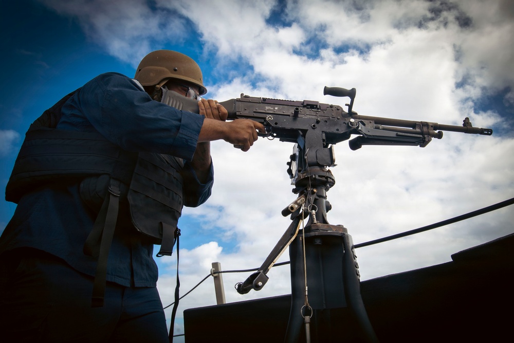 USS Winston S. Churchill (DDG 81) Crew-Served Weapons Live-Fire