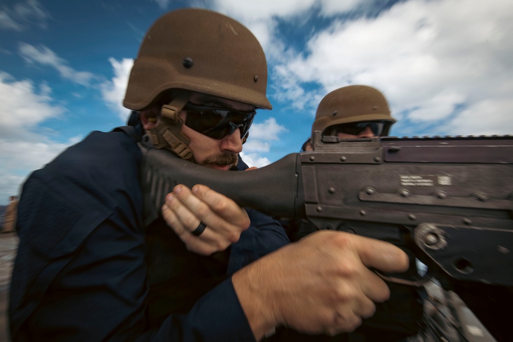 USS Winston S. Churchill (DDG 81) Crew Served Weapons Live-Fire