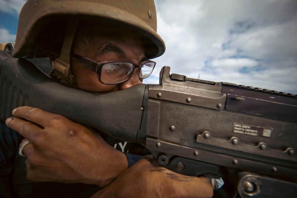 USS Winston S. Churchill (DDG 81) Crew Served Weapons Live-Fire