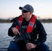 Coast Guard members patrol Rio Grande near Starbase, Texas