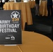 Army 250th Birthday Festival VIP Tent Tabletop Signs
