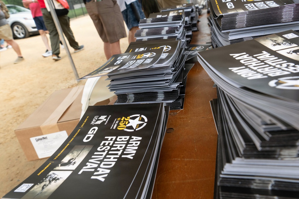 Army 250th Birthday Festival Programs