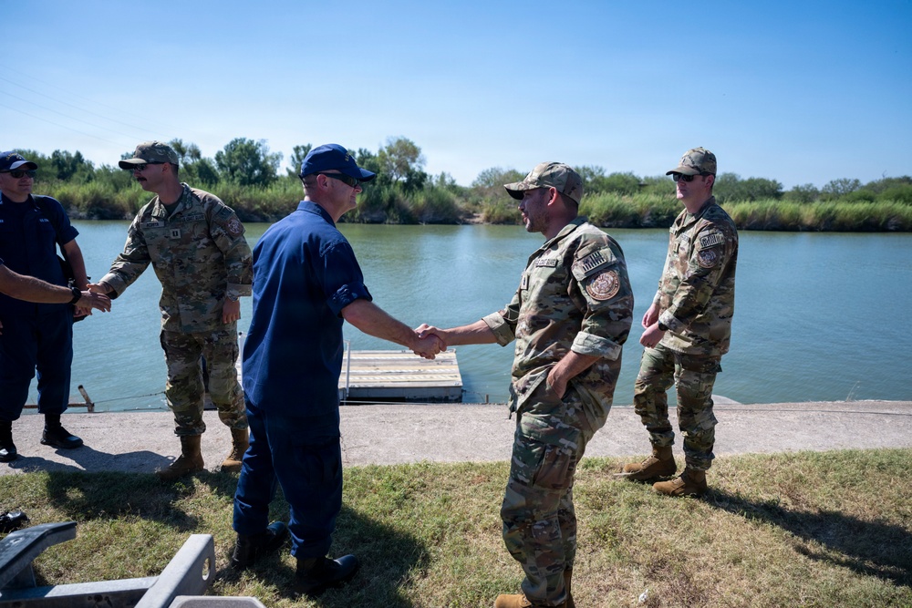 Master Chief Petty Officer of the Coast Guard visits MSST Houston in McAllen, Texas