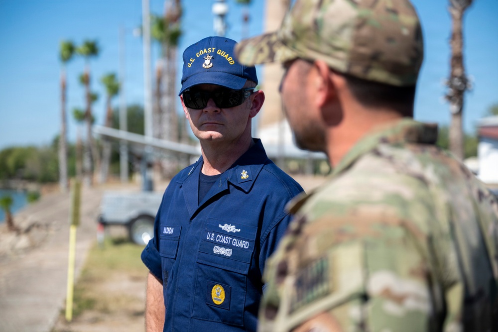 Master Chief Petty Officer of the Coast Guard visits MSST Houston in McAllen, Texas