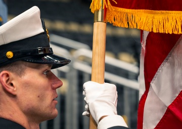 NTAG Pittsburgh Sailors parade the colors at the Pittsburgh Penguins vs. the Carolina Hurricanes