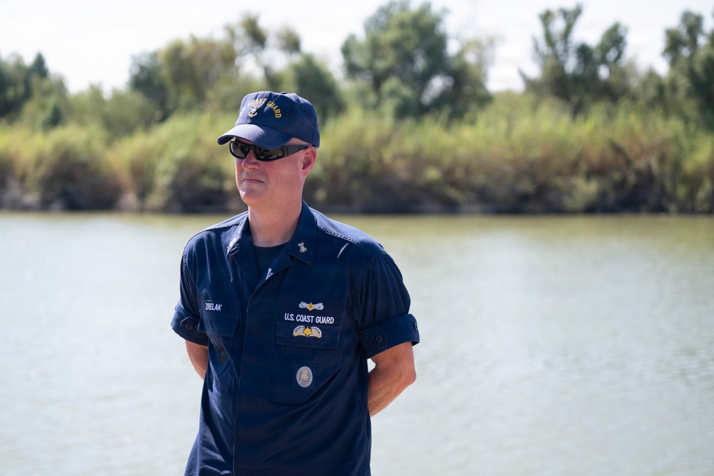 Master Chief Petty Officer of the Coast Guard visits MSST Houston in McAllen, Texas