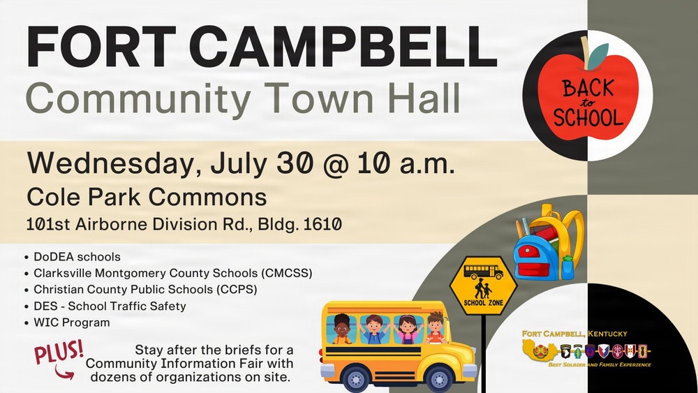 July 30 Fort Campbell Community Town Hall