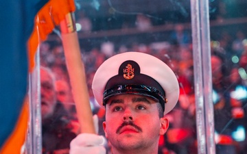 NTAG Pittsburgh Sailors parade the colors at the Pittsburgh Penguins vs. the Carolina Hurricanes