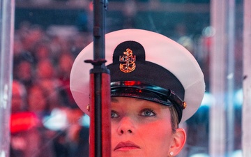 NTAG Pittsburgh Sailors parade the colors at the Pittsburgh Penguins vs. the Carolina Hurricanes
