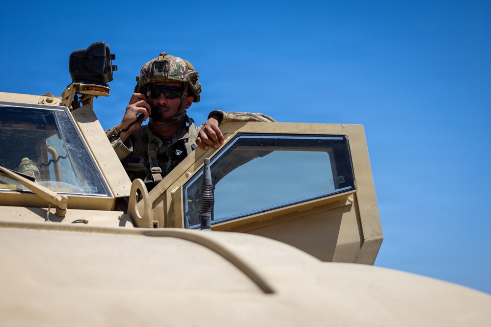 Military Police Take On Mojave Falcon 25