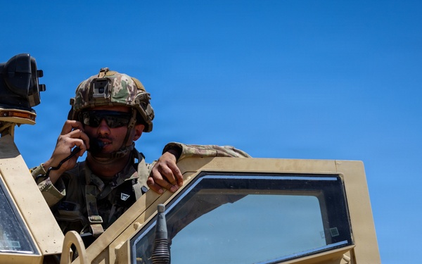 Military Police Take On Mojave Falcon 25