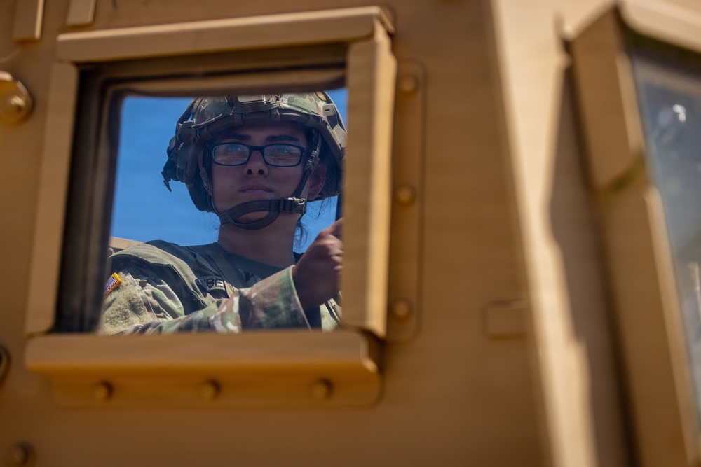 Military Police Take On Mojave Falcon 25