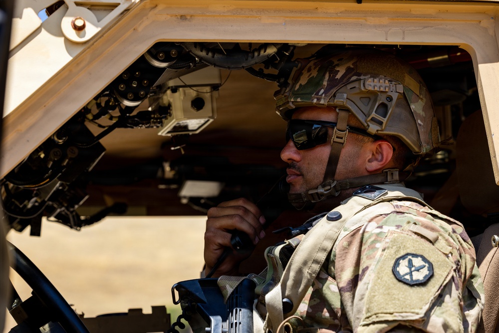 Military Police Take On Mojave Falcon 25