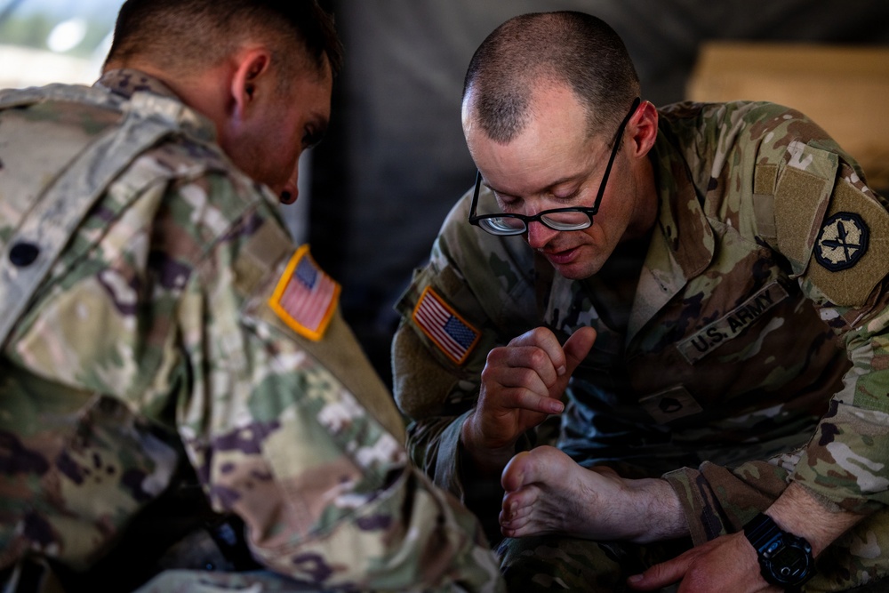 Military Police Take On Mojave Falcon 25