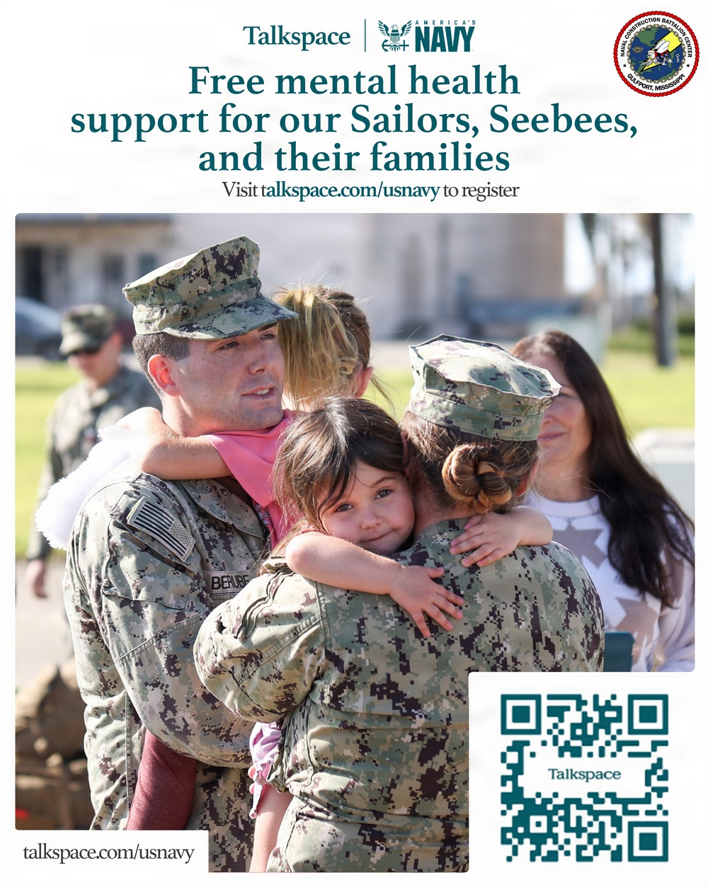 Seabee Talkspace Graphic