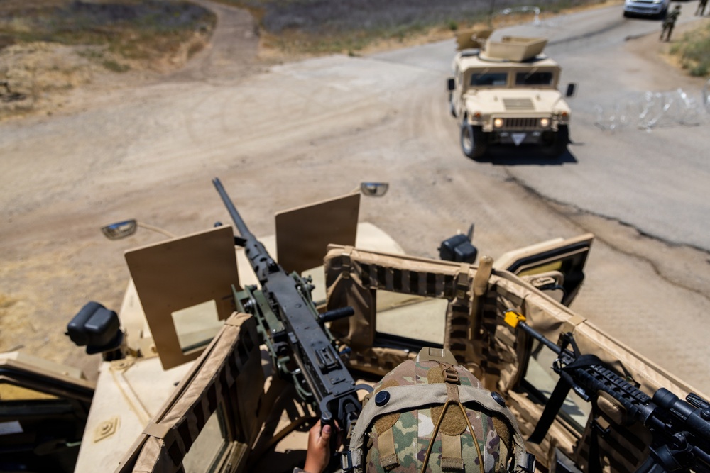 Military Police Take On Mojave Falcon 25