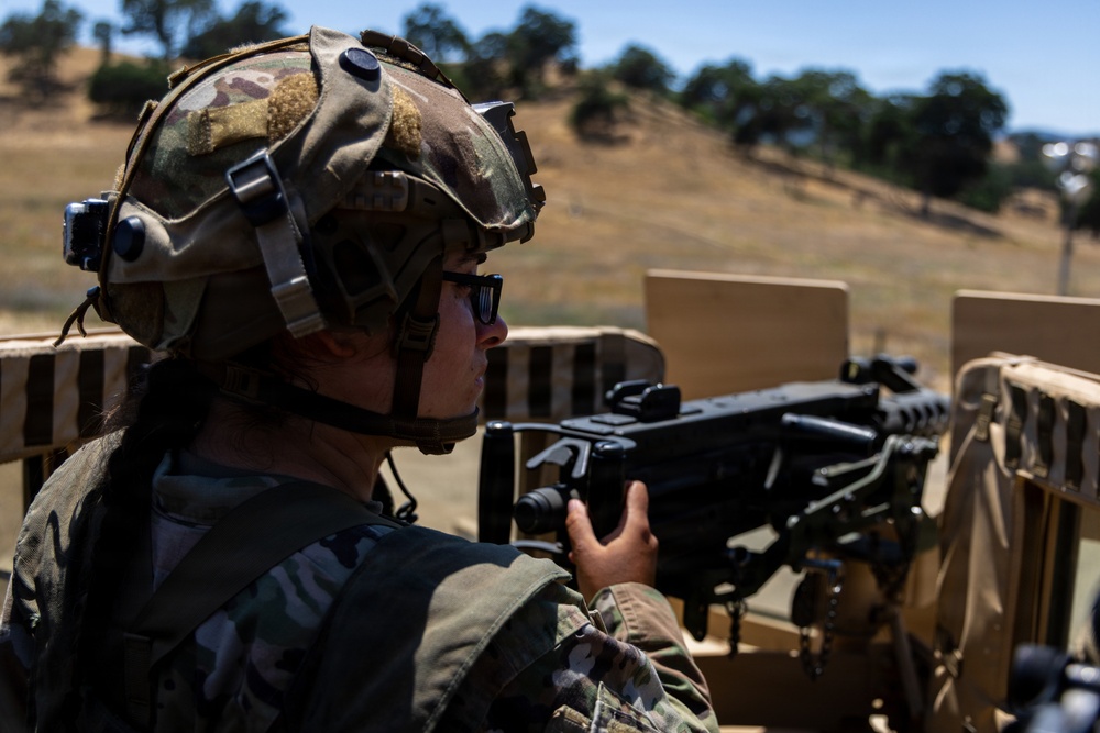 Military Police Take On Mojave Falcon 25