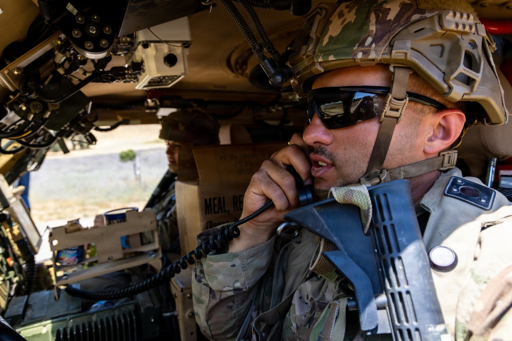 Military Police Take On Mojave Falcon 25