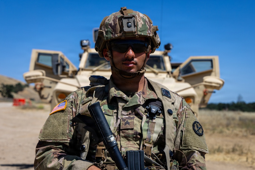 Military Police Take On Mojave Falcon 25