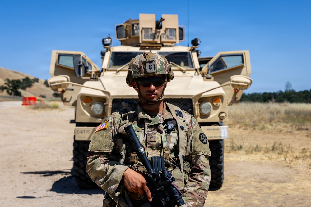 Military Police Take On Mojave Falcon 25