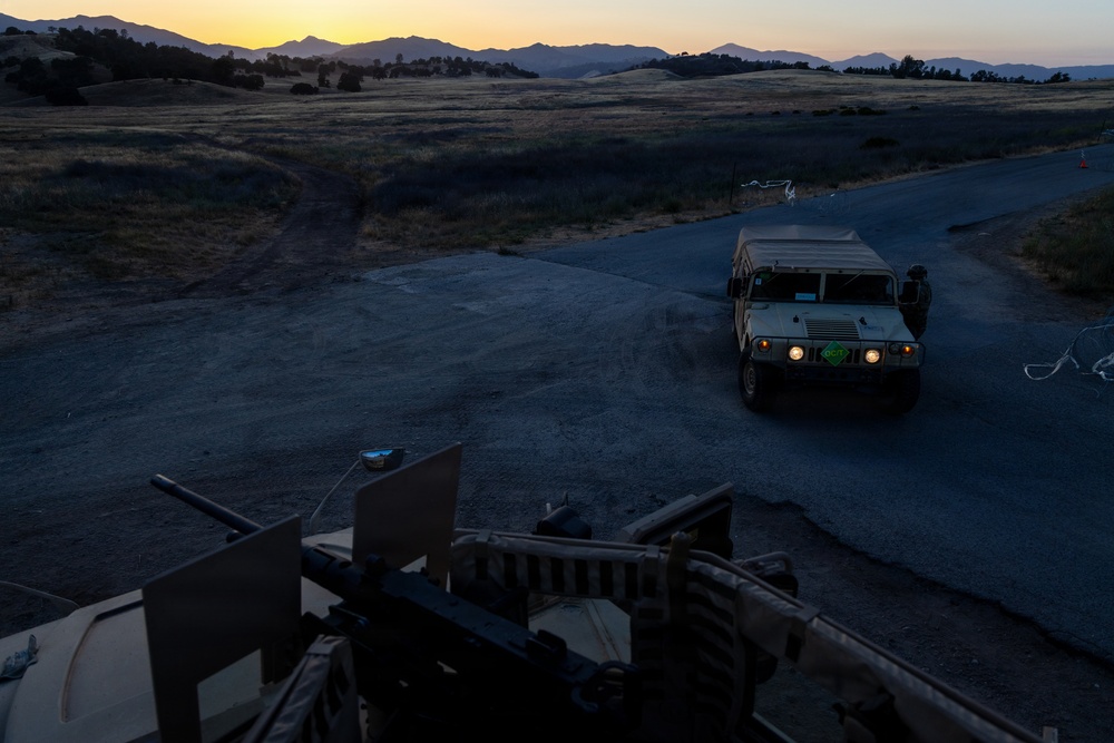 Military Police Take On Mojave Falcon 25